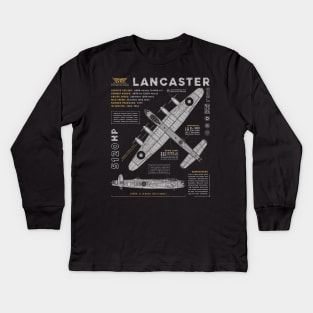 Lancaster Bomber Kids Long Sleeve T-Shirt